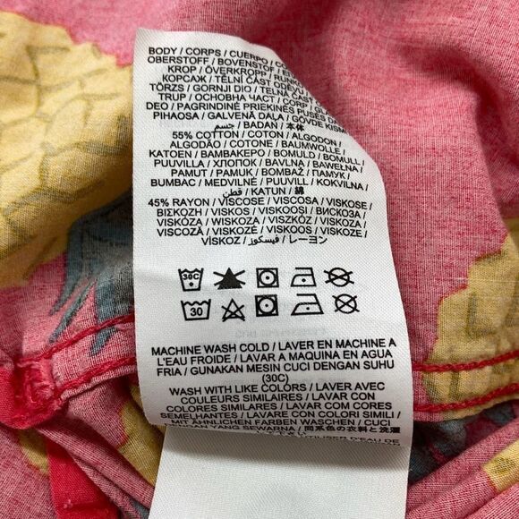 Hurley Pineapple Button Up Short Sleeve Shirt Mens Size XXL - Picture 5 of 8